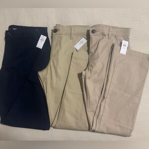 3 NWT Old Navy Khaki Skinny Pants